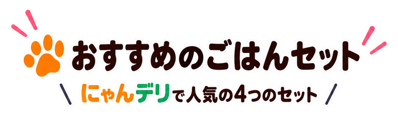 おすすめのごはんセット にゃんデリで人気の4つのセット